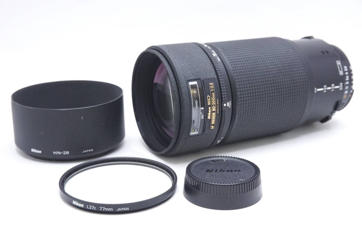 ▽Nikon ニコン ED AF NIKKOR 80-200mm F2.8 (ボディキャップ・フィルター・フード付)