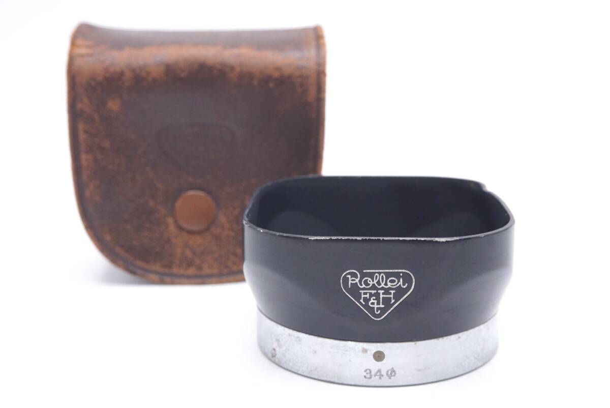 ▽Rollei ローライ レンズフード ローライ用 (ケース付) 訳あり