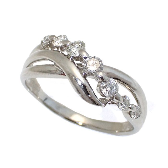 Pt900 ダイヤモンド 指輪 0.50ct 4.4g 17号 プラチナ ダイヤ リング ジュエリー アクセサリー 宝石
