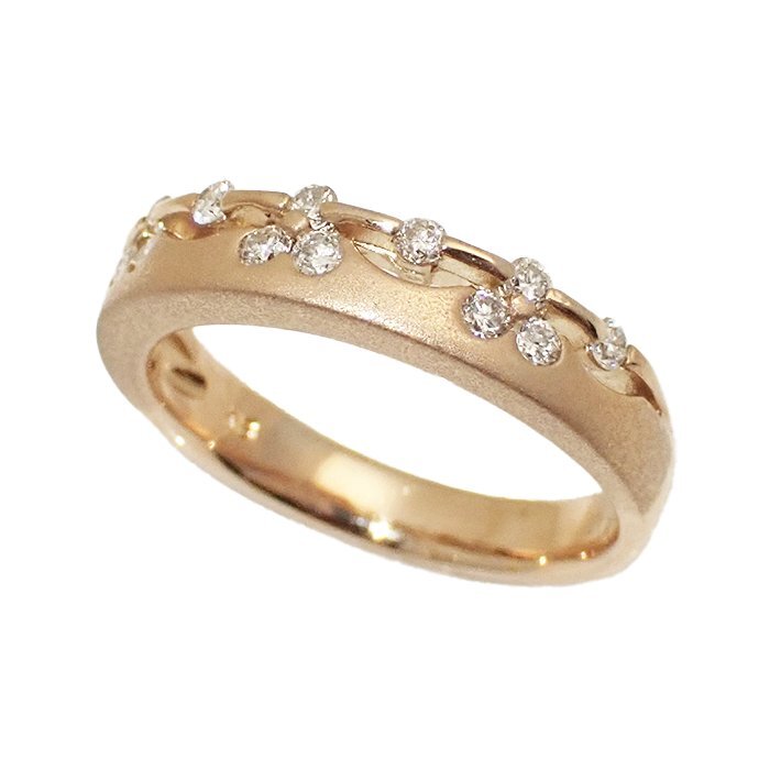 【新品仕上げ済/SAランク】K18PG ダイヤモンド 指輪 0.30ct 4.6g 12号 ピンクゴールド 18金 ダイヤ リング ジュエリー アクセサリー 宝石