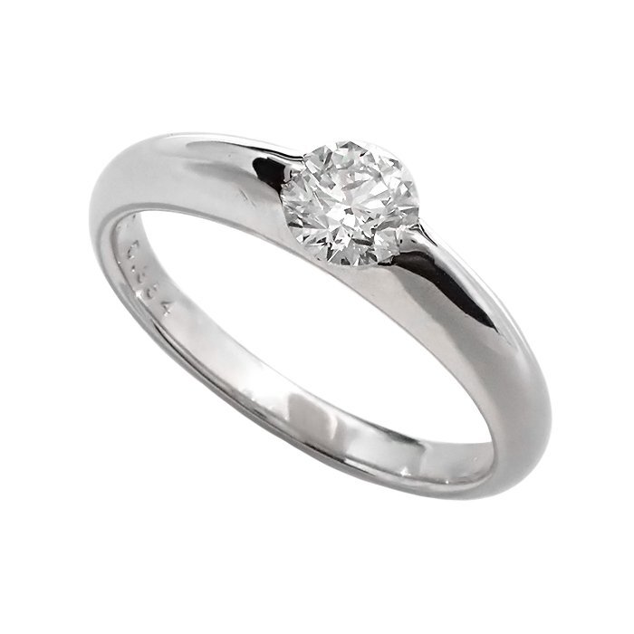 【新品仕上げ済】Pt900 一粒 ダイヤモンド 指輪 0.354ct 4.5g 9号 プラチナ 一石 ダイヤ リング ジュエリー アクセサリー 宝石