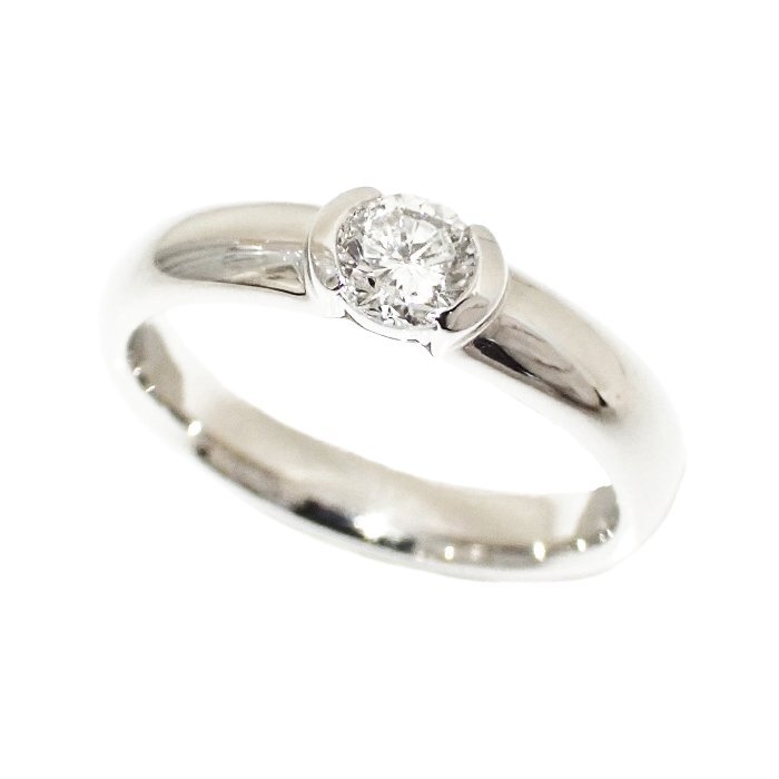 【新品仕上げ済】Pt900 一粒 ダイヤモンド 指輪 0.303ct 5.2g 8号 プラチナ 一石 ダイヤ リング ジュエリー アクセサリー 宝石