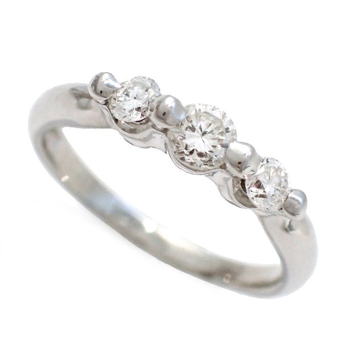 【新品仕上げ済/SAランク】Pt900 ダイヤモンド 指輪 0.30ct 2.9g 5号 プラチナ ダイヤ ピンキーリング ジャエリー アクセサリー 宝石