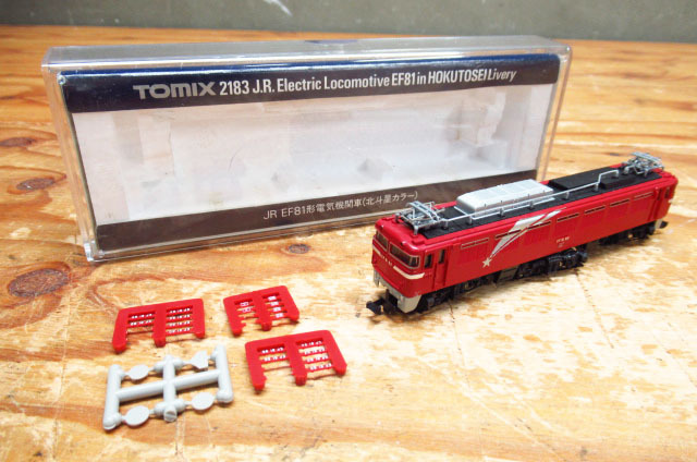 TOMIX トミックス 2183 JR EF81形 電気機関車 北斗星カラー Nゲージ 鉄道模型 動作確認済み 点灯片側のみ確認済み 管理8S0228E-YP
