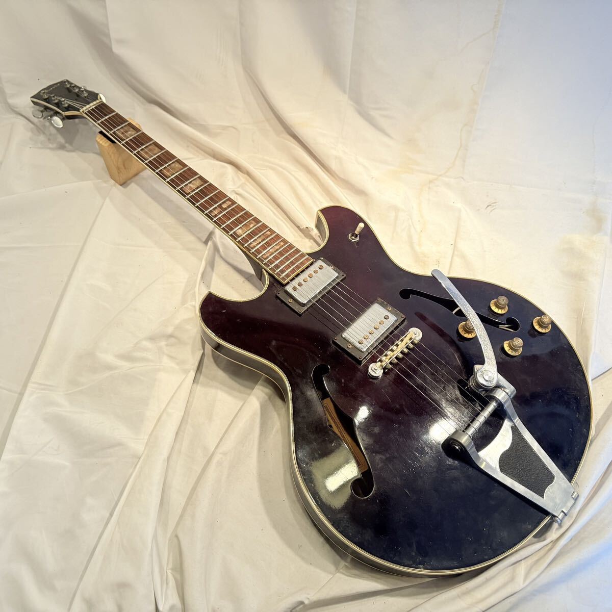 希少・レア　Morris モーリス　1967年製　60's エレキギター セミアコ MG.C ヴィンテージ　made in Japan 日本製　現状品　難ありジャンク