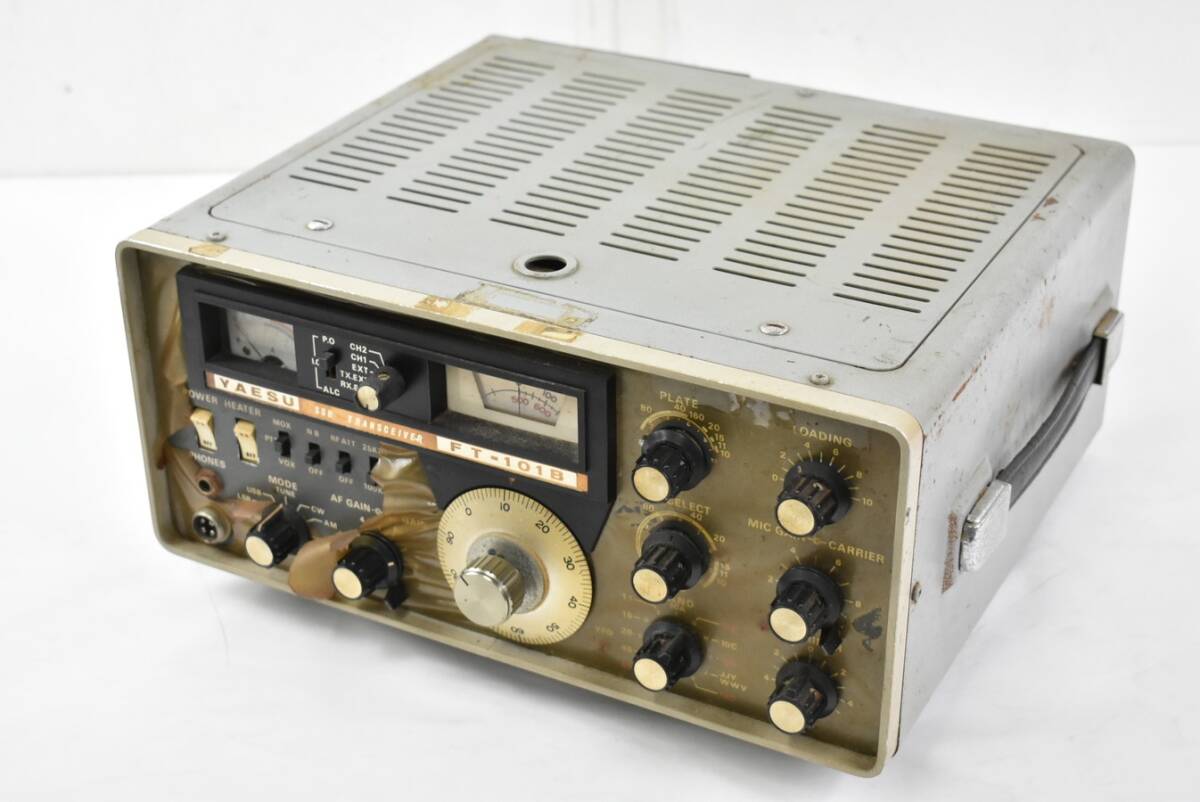 ジャンク ヤエス 無線機 FT-101B YAESU 八重洲 トランシーバー アマチュア無線 ITG85LAL4OBU-A01-byebye