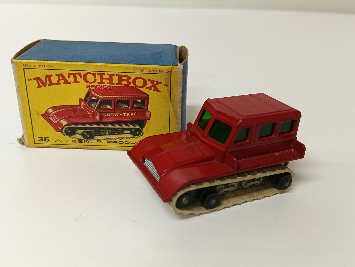 マッチボックス/ MATCHBOX/ ミニカー/SNOW-TRAC/No.35/ LESNEY/ レズニー/ ヴィンテージ/ 当時物/ 箱付