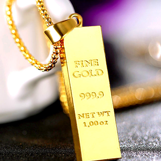 新品★送料無料★金塊延べ棒 黄金パンクチェーン ヘビーK18GFゴールドネックレス 誕生日プレゼント連休旅冬花見春行楽ギフト国内発送