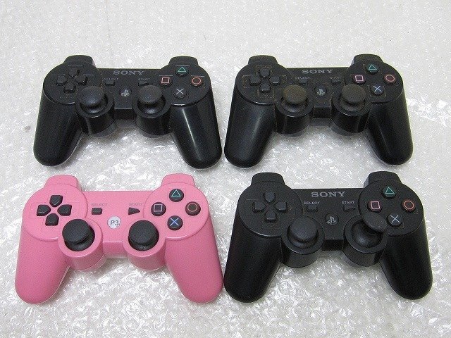 PK29282S★SONY他★PS3コントローラー DUALSHOCK3他★4個まとめて★ジャンク★