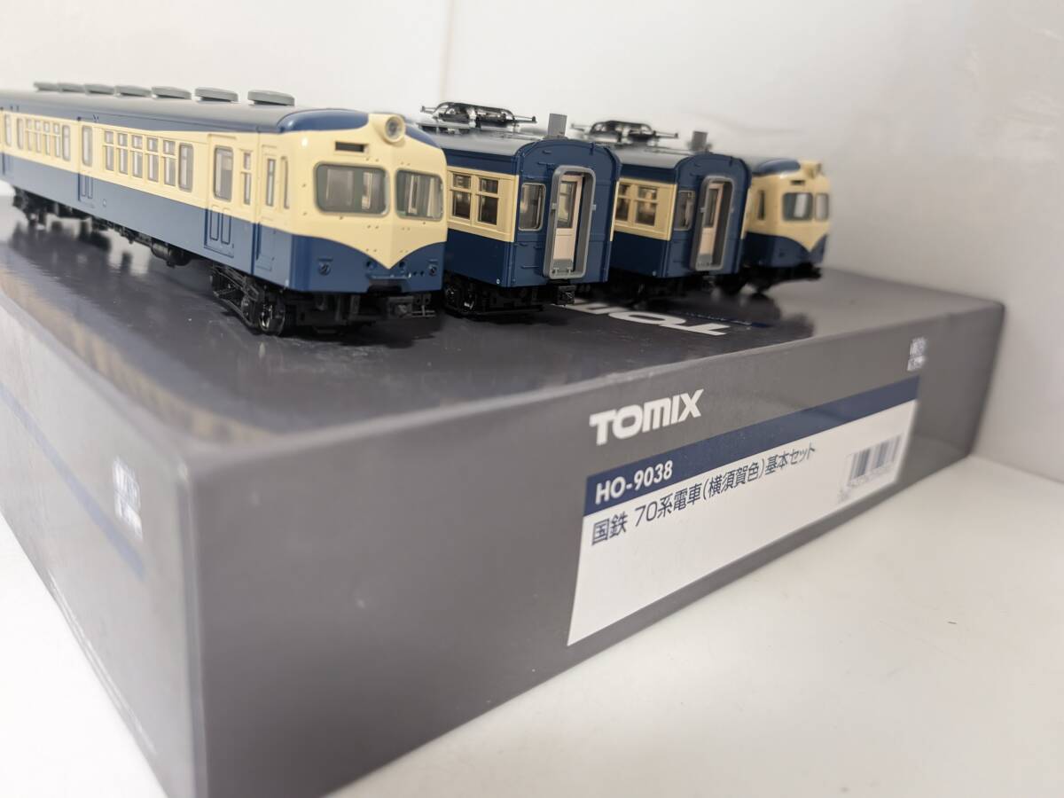 美品！ 動作確認済 02066 HO-9038 HOゲージ 国鉄70系電車 横須賀色 基本セット 国鉄 鉄道模型 トミックス トミーテック TOMIX