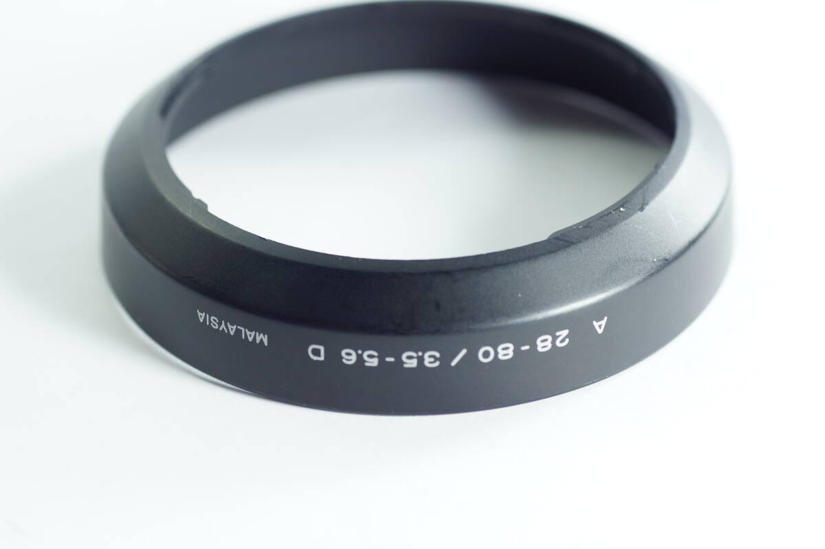 小 MINI-02『おおむねキレイ』 MINOLTA A 28-80／3.5-5.6D AF28-80mm F3.5-5.6D　ミノルタ レンズフード Lens Hood Shade