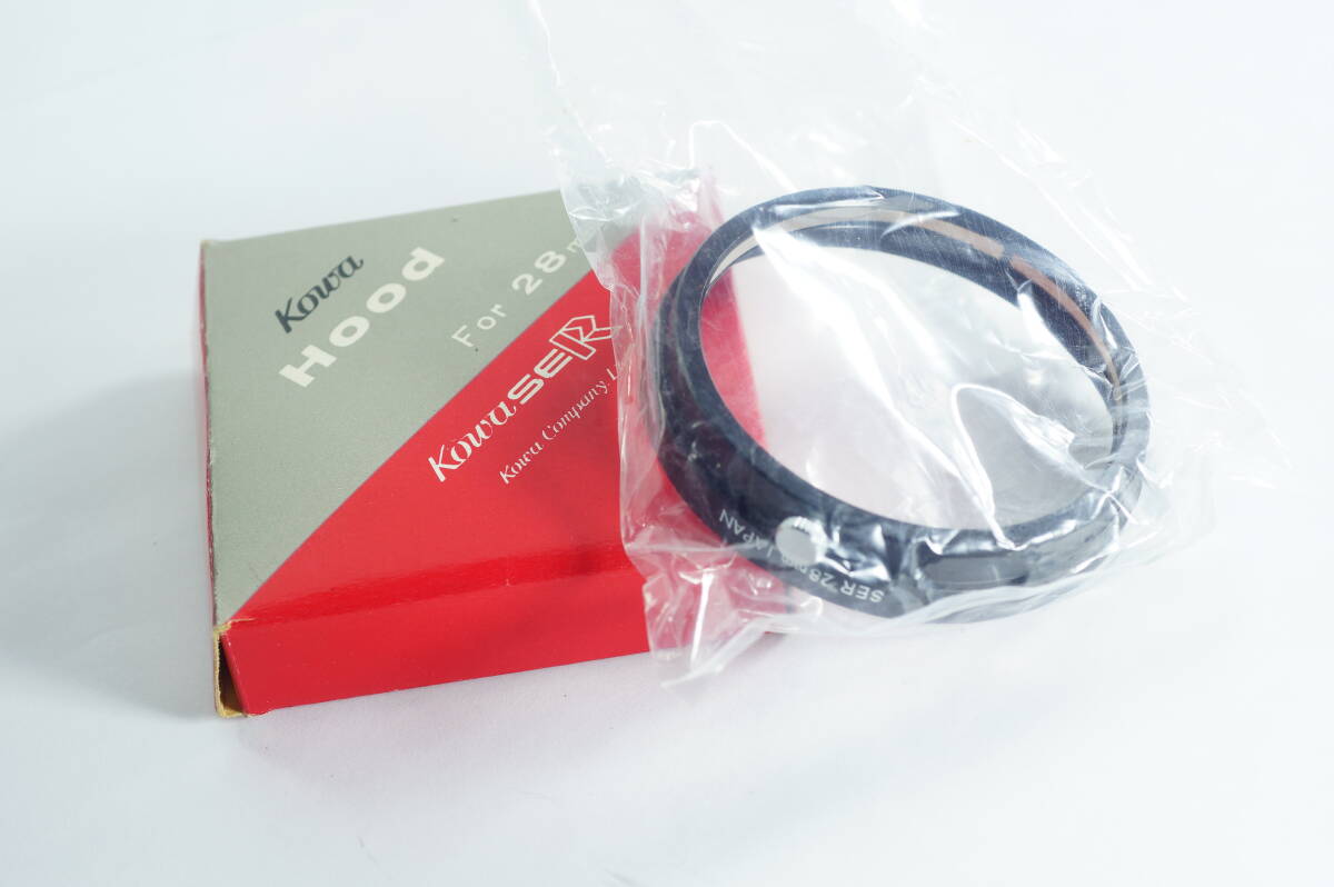 小 MINI-02『未使用とてもキレイ』KOWA 広角レンズ 内径約51mm SER 28mm レンズフード コーワ LENS HOOD SHADE