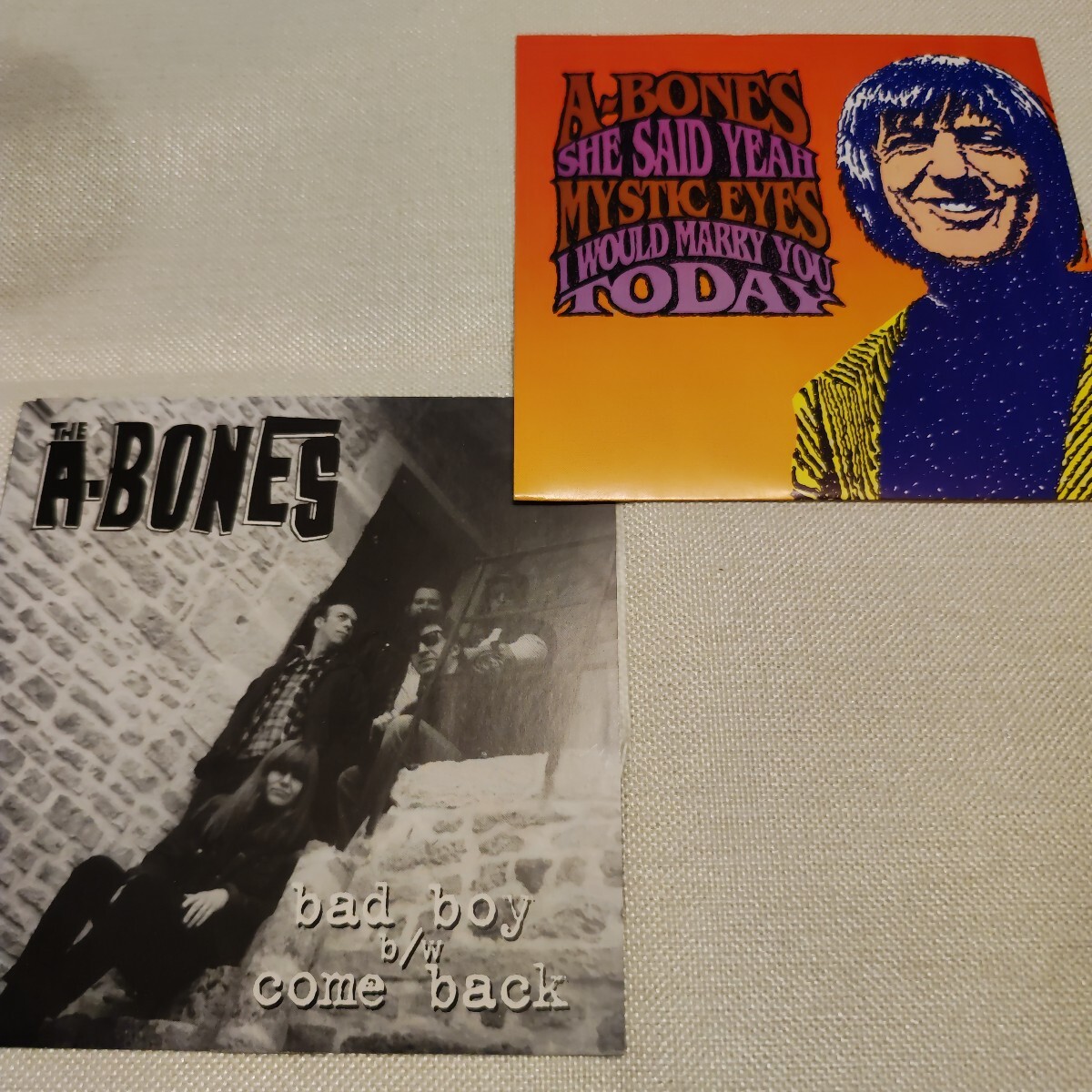 中古レコード　U.S.オリジナル　A-Bones 7inch 2枚セット　ガレージパンク　