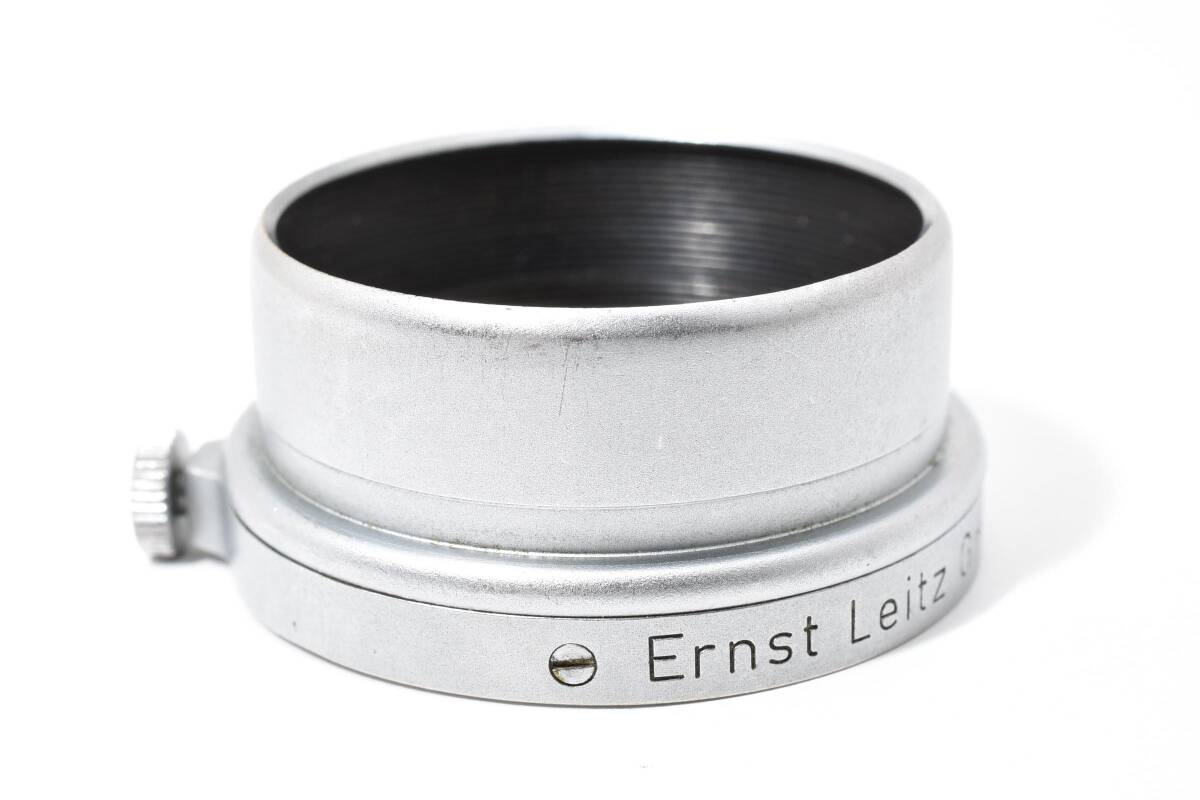 ★希少品★ LEICA ライカ FISON Elmar 5cm F3.5用 メタル レンズフード E.Leitz GmbH Wetzlar ライツ 50mm Germany ＃3866