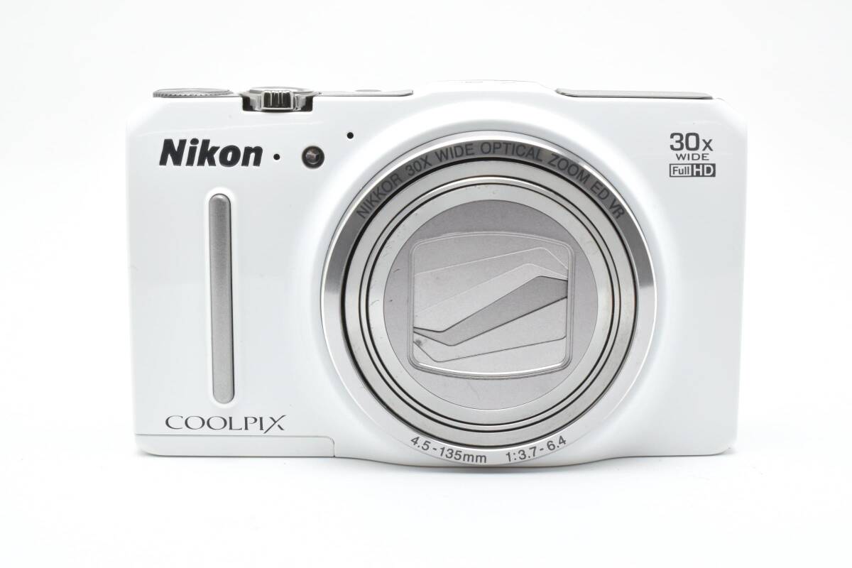 ★完動品★ Nikon ニコン CoolPix S9700 ホワイト クールピクス コンパクトデジタルカメラ デジカメ ＃3945