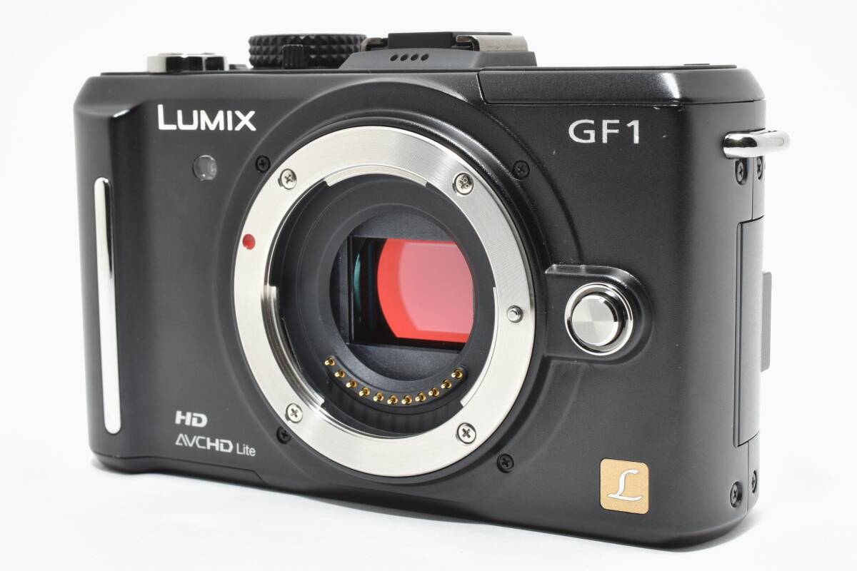 ★良品★ Panasonic パナソニック LUMIX DMC-GF1 ボディ ブラック ミラーレス一眼カメラ マイクロフォーサーズ ＃3928