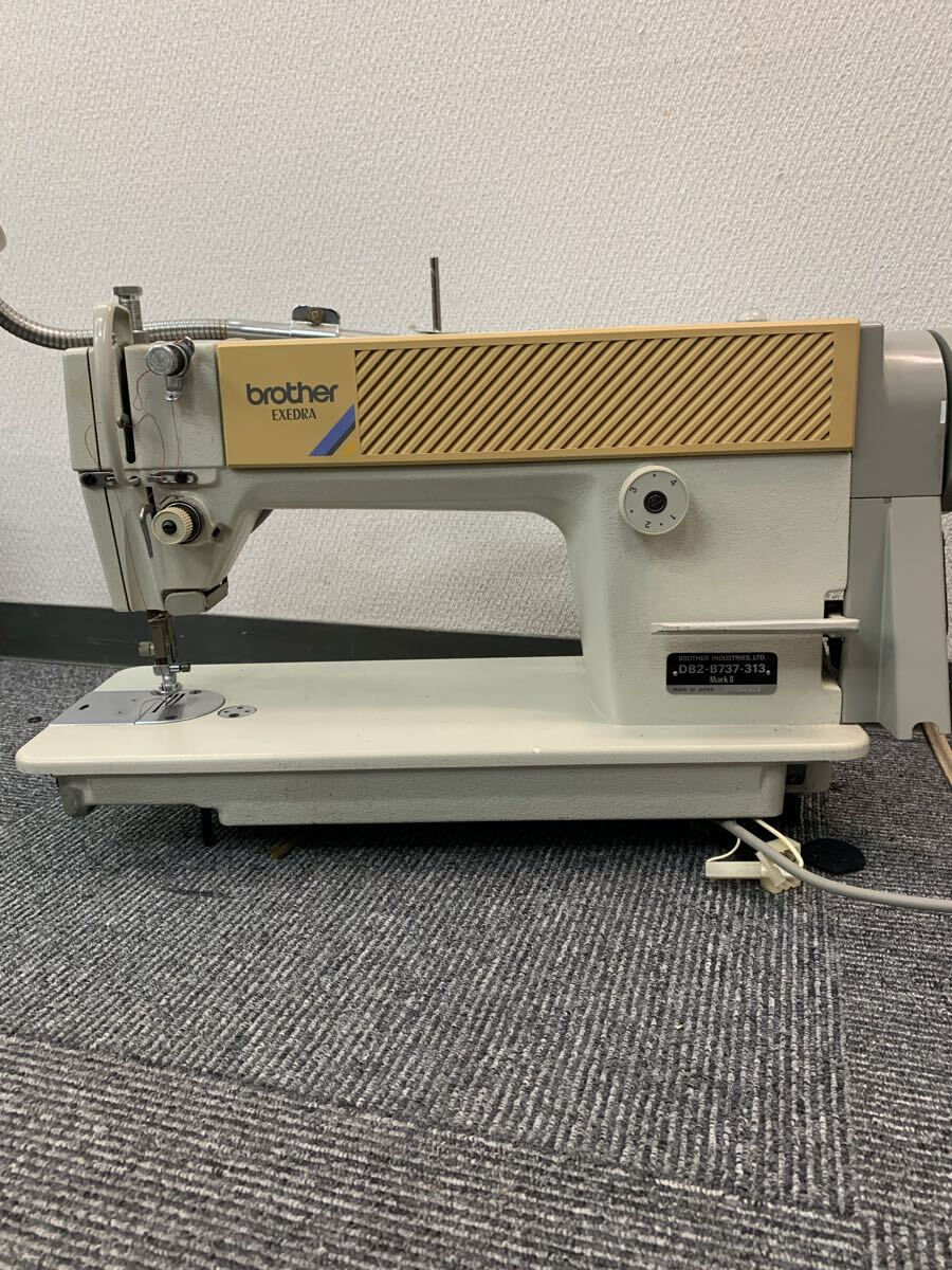 9 EXEDRA ブラザー ミシン ハンドクラフト 工業用ミシン BROTHER アンティーク 手工芸 レトロ 職業用ミシン 裁縫　DB2-B737-313 MARKII