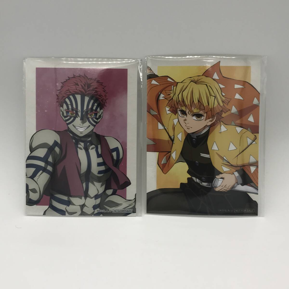 鬼滅の刃 アニプレックスオンラインくじ ランダムプロマイド　猗窩座　我妻善逸　セット