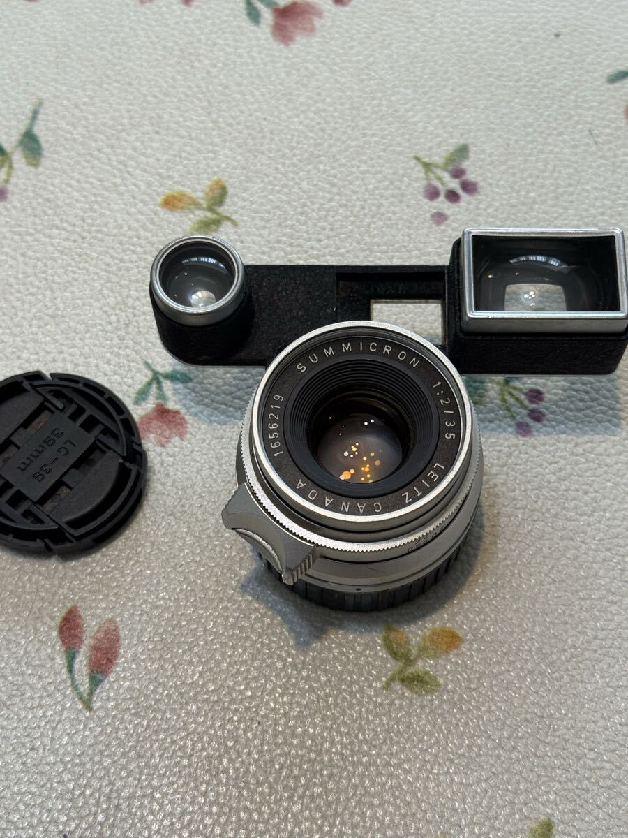 珍品 leica ライカ SUMMICRON-M 35mm F2 8枚玉 カナダ製 眼鏡付き