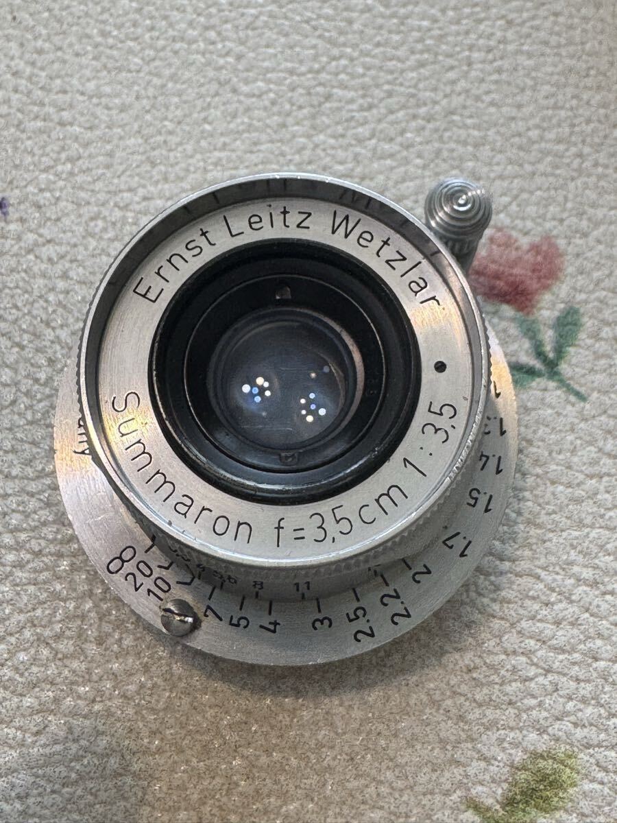 珍品 ライカ　leica Ernst Leitz Wetzar Summaron f=3.5cm 1:3.5 77万台　前期