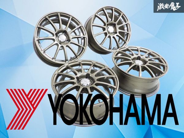 【歪み無し！】YOKOHAMA ヨコハマ KREUTZER Series ホイール 15インチ 6.5J +40 4穴 PCD100 4本セット ムーヴ ワゴンR ★