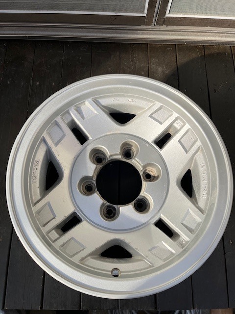 トヨタ 78系 ランドクルーザープラド ワイド 純正 アルミホイール 15インチ 1本 15× 7J -20 6H PCD 139.7 