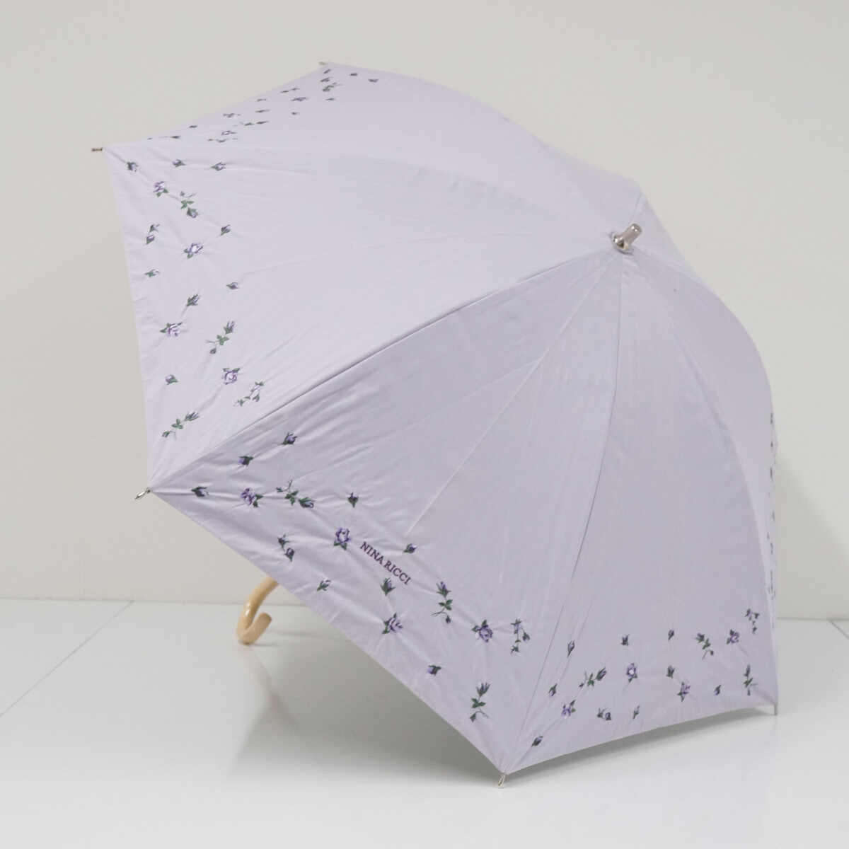 日傘 NINA RICCI ニナリッチ USED品 晴雨兼用 フラワー サマーシールドLII 遮光 遮熱 軽量 UV 50cm S3507