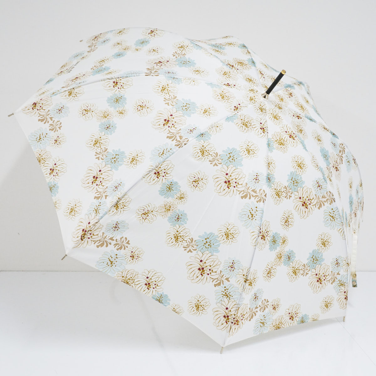 傘 PAUL＆JOE ACCESSOIRES ポール＆ジョー アクセソワ USED美品 クリザンテーム ホワイト 60cm キュート フラワー A2230