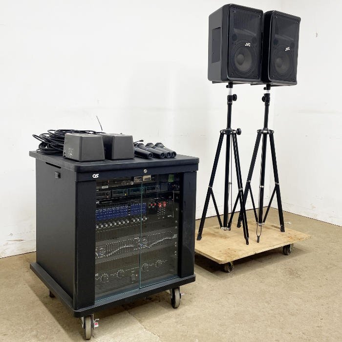 中古｜音響システム 業務用 JVC PS-DM300/PS-A604/WM-P970/WT-904-B/PS-S552B/dbx 2215/C-D01 設備 放送｜動産王｜千葉｜引取｜送料別