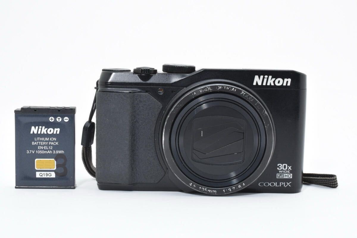 Nikon ニコン COOLPIX S9900 ブラック コンパクトデジタルカメラ クールピクス【バッテリー付き】#741