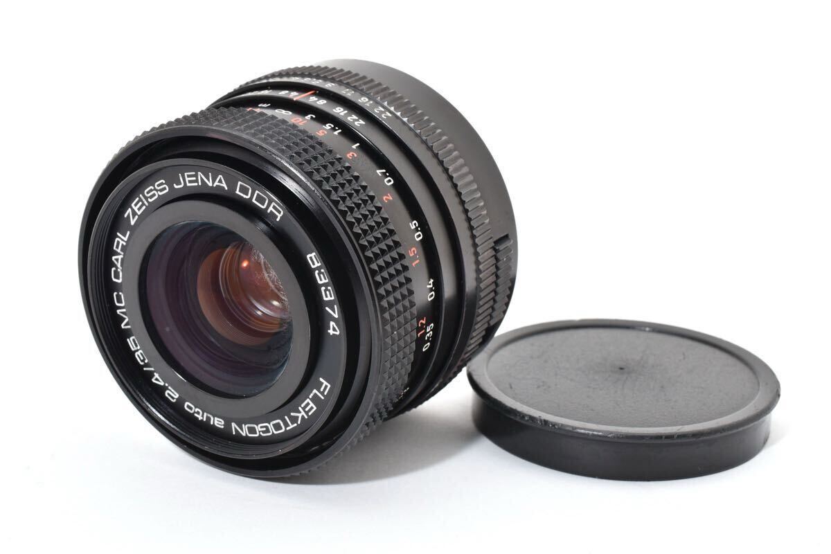 【希少】FLEKTOGON フレクトゴン auto 35mm F2.4 MC CARL ZEISS JENA DDR M42 カールツァイス イエナ レンズ【キャップ付き】(685)