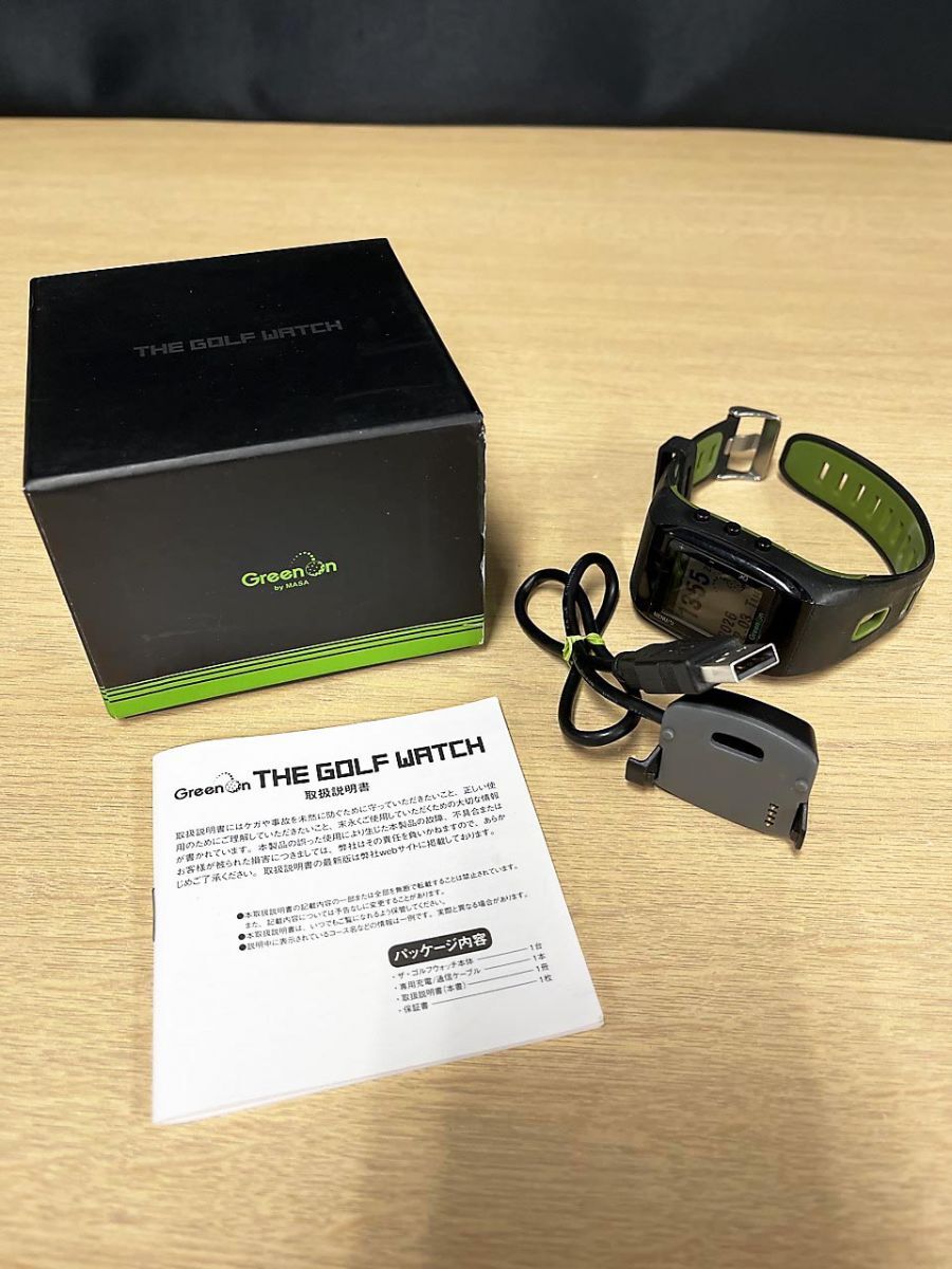 【現状品】 GreenOn グリーンオン THE GOLF WATCH ゴルフ