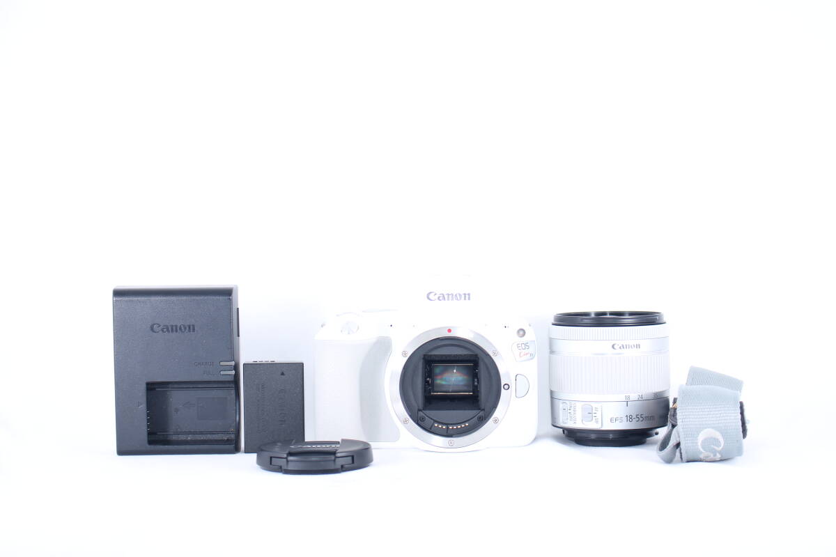 ★極上美品★キャノン CANON EOS KiSS X9 ホワイト / EF-S 18-55mm F4-5.6 IS STM ★完動★#H869