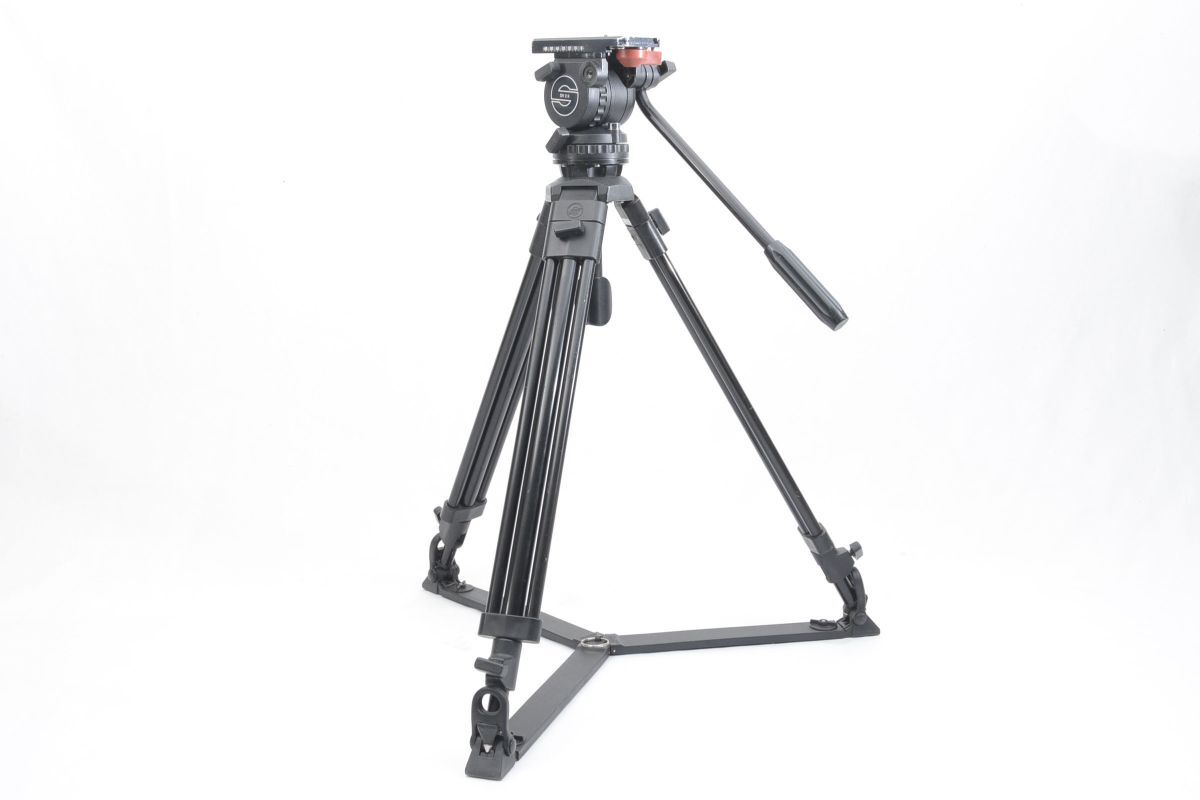 ザハトラー Sachtler システム DV 2 II ビデオ三脚 フルード雲台 75mm径 アルミ脚 業務用 RYM5549#598