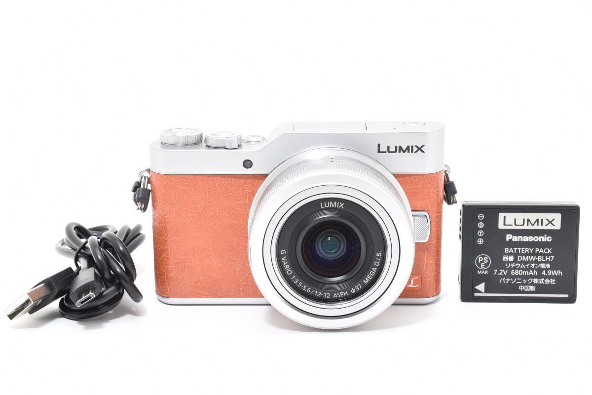 ★ショット数極少221回★ ★美品★ パナソニック Panasonic LUMIX DC-GF9 オレンジ + G VARIO 12-32mm F3.5-5.6 RYM5478#333