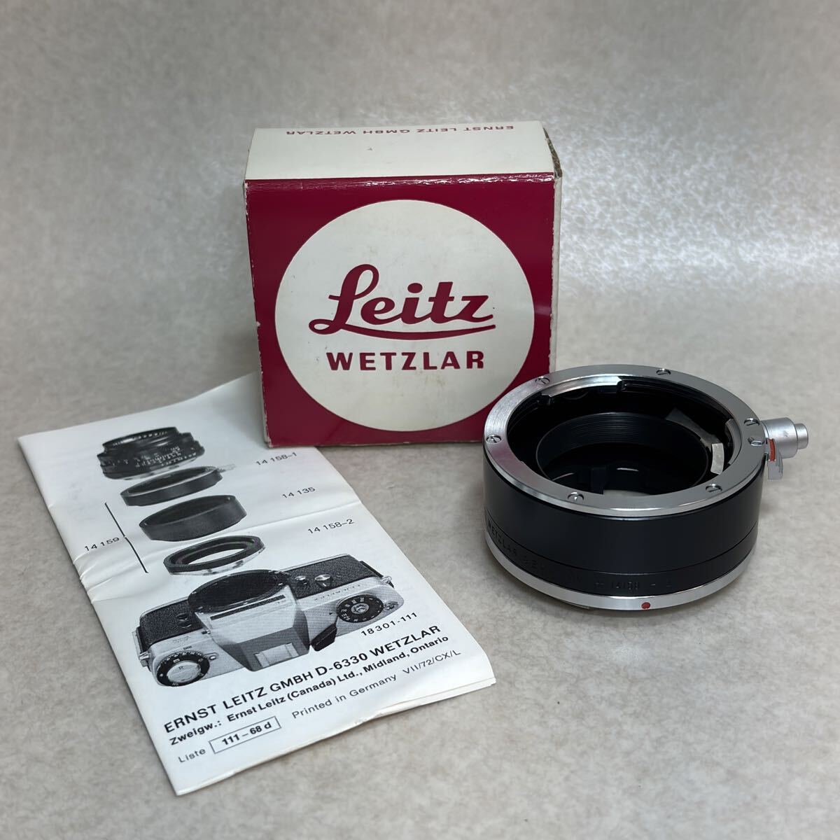 W4 - 5 ）Leica ライカ Leitz WETZLAR GERMANY 14158-1 14158-2 接写リング