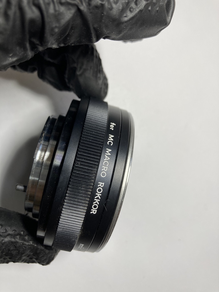 27990) minolta for MC MACRO ROKKOR アダプターリング 希少 (MC MACRO ROKKOR QF 3.5 50mmに付属していました。)