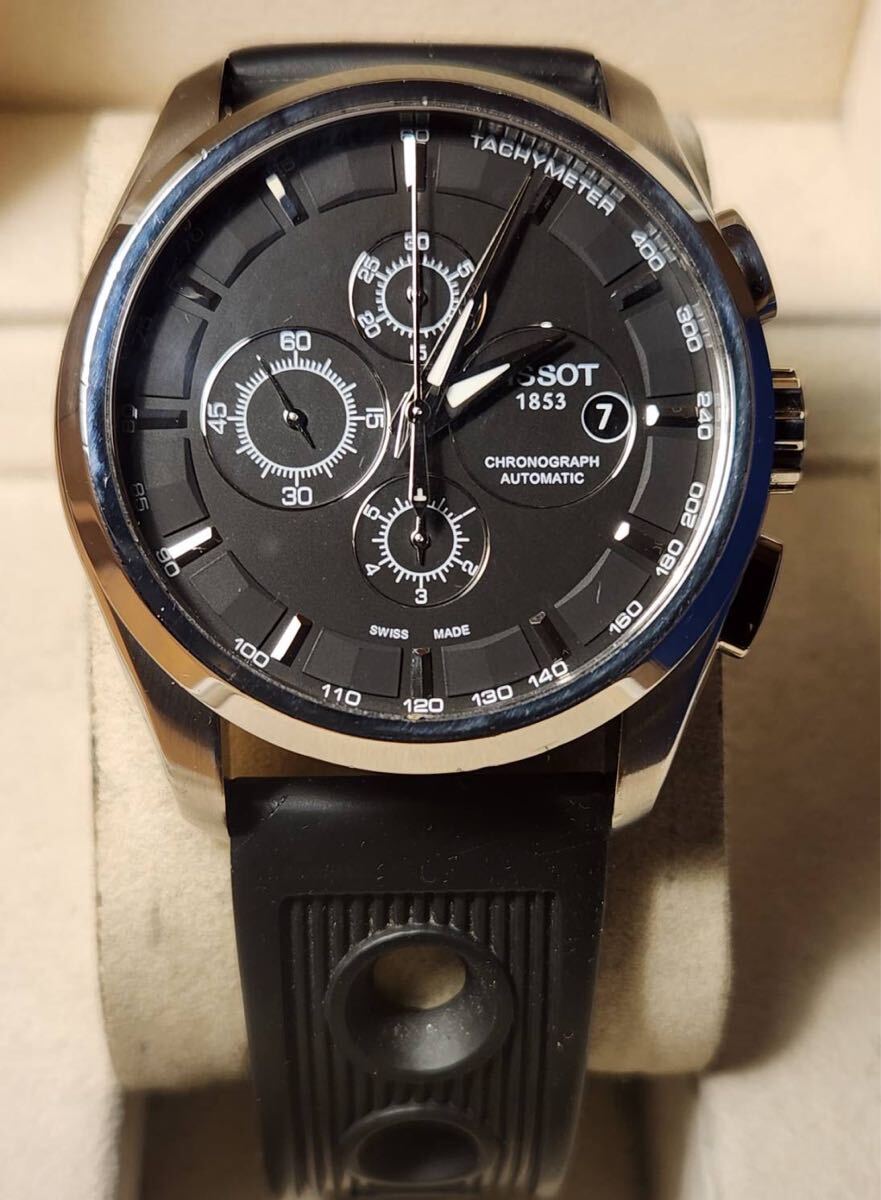 送料込み ティソ クチュリエ オートマティック クロノグラフ TISSOT COUTURIER AUTOMATIC 自動巻き 腕時計