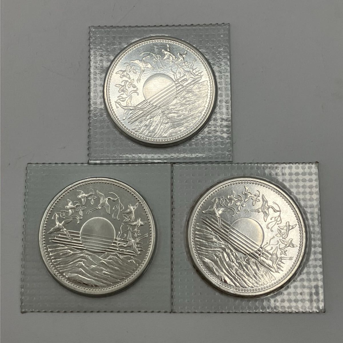 【S1310-l】1万円 銀貨 3点　まとめ　記念硬貨　日本国 御在位六十年 昭和六十一年 コレクション 壱万円