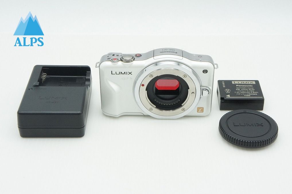 良品 Panasonic パナソニック LUMIX DMC-GF3 ボディ ミラーレス一眼カメラ シェルホワイト 260205af【アルプスカメラ】