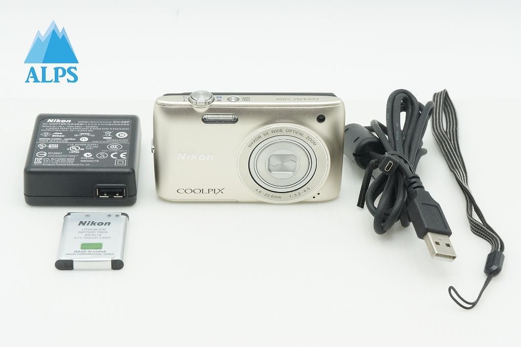 美品 Nikon ニコン COOLPIX S4150 コンパクトデジタルカメラ シルバー 260205d【アルプスカメラ】