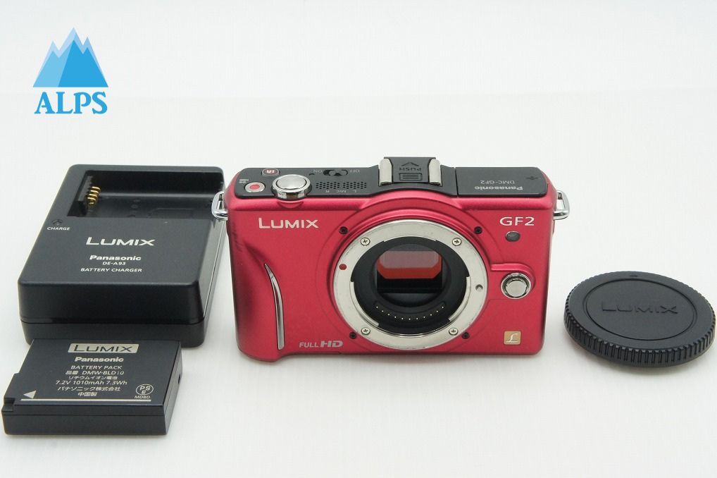 良品 Panasonic パナソニック LUMIX DMC-GF2 ボディ ミラーレス一眼カメラ ファインレッド 260210b【アルプスカメラ】