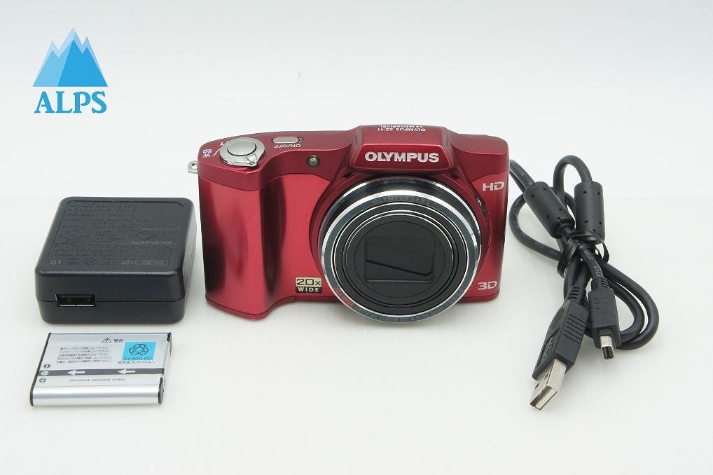美品 OLYMPUS オリンパス SZ-11 コンパクトデジタルカメラ レッド 260205u【アルプスカメラ】