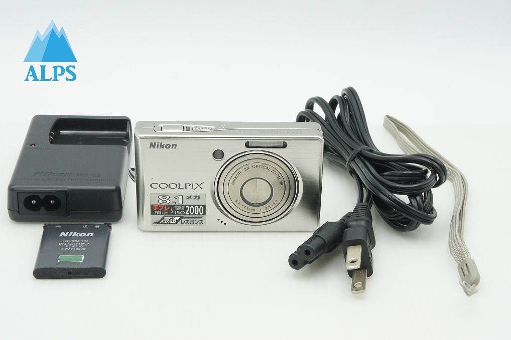 良品 Nikon ニコン COOLPIX S510 コンパクトデジタルカメラ シルバー 260218d【アルプスカメラ】