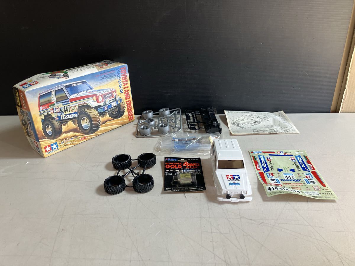 未組立品 TAMIYA タミヤ ミニ四駆 1 / 32 NO.12 トヨタ ランドクルーザー PARIS-DAKAR おまけ 4WD ハイパワー ゴールドモーター