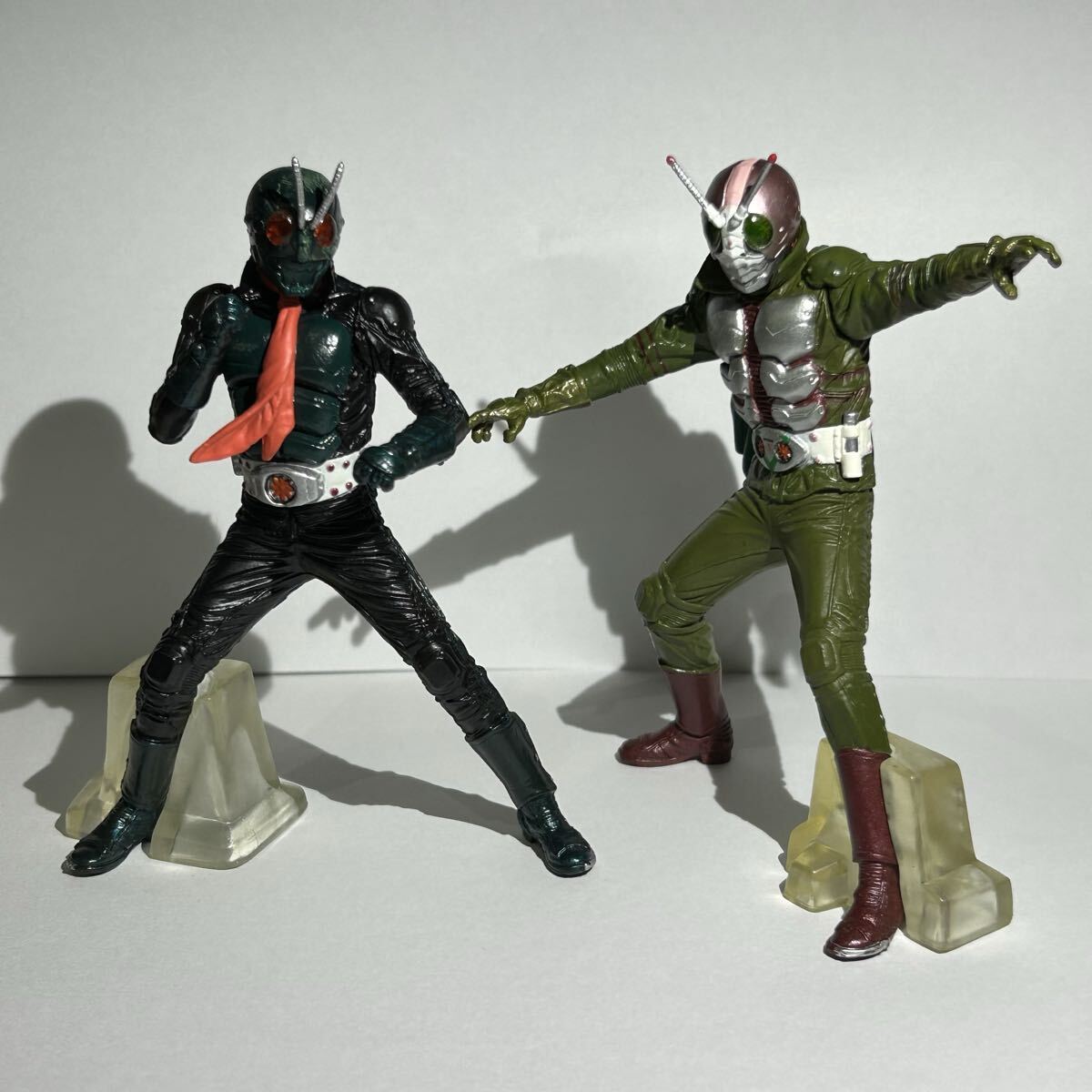 ⑥【BANDAI】HDX仮面ライダー1号！V3！2体セット！2007 (検索：バンダイ、仮面ライダーNEXT,仮面ライダーTHE FIRST,フィギュア