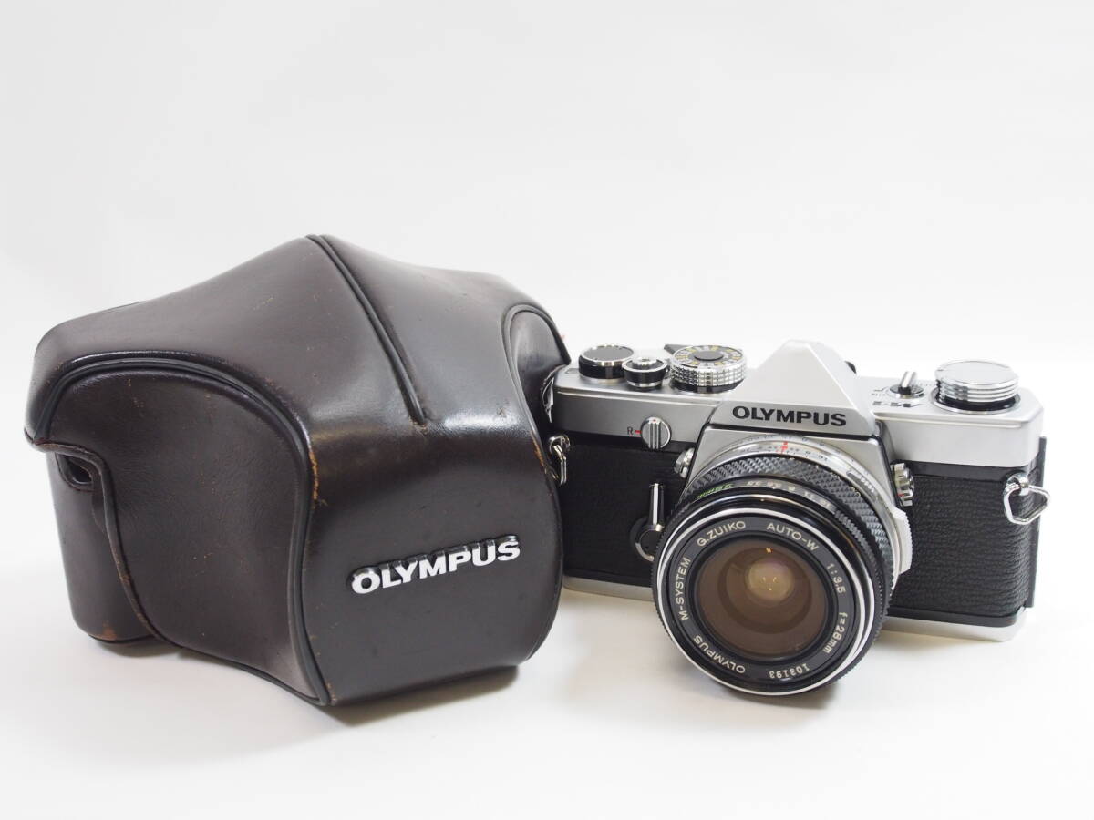 ◎OLYMPUS オリンパス M-1 / M.SYSTEM G.ZUIKO AUTO-W 28mm F3.5（ケース付）ジャンク品