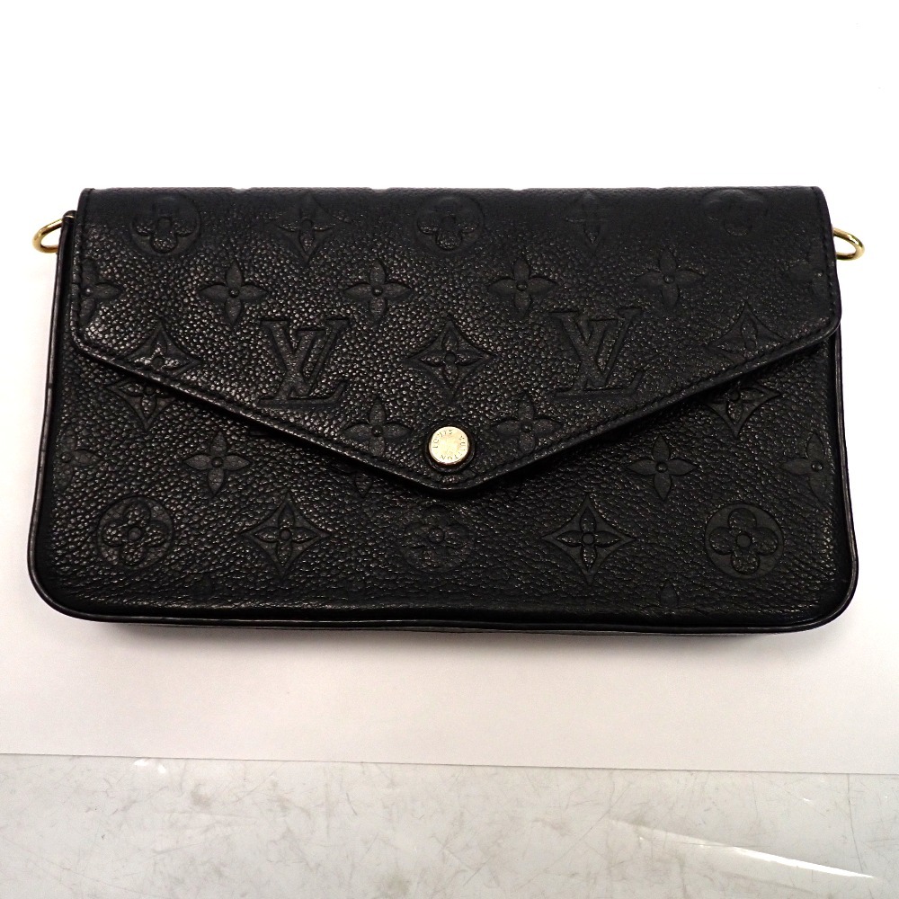 Th1006732 ルイ・ヴィトン モノグラム・アンプラント ポシェット・フェリシー M82477 ノワール LOUIS VUITTON 中古