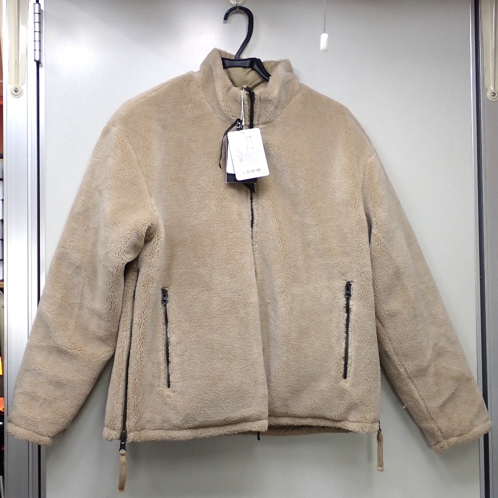 Ft638751 TAION ダウンジャケット ミリタリー リバーシブル ハイネック ダウンジャケット R102BML コヨーテ×ベージュ #S メンズ 未使用