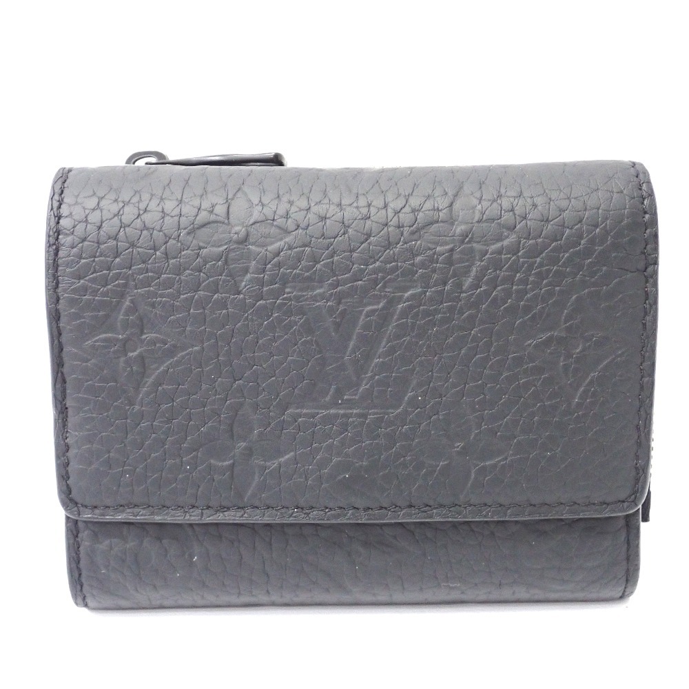 Ft1281701 ルイ・ヴィトン 二つ折り財布 ポルトフォイユ・パイロット モノグラム ・トリヨン M82556 ブラック メンズ LOUIS VUITTON 中古